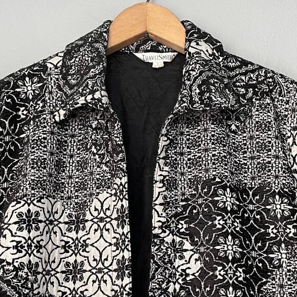 TravelSmith Size Large Brocade Tapestry Jacket Parisian Chic Regency Whimsigoth - Picture 3 of 13